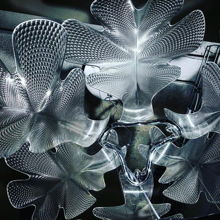 Solara Chandelier Suspension Feuille Transparente - Neutralighting