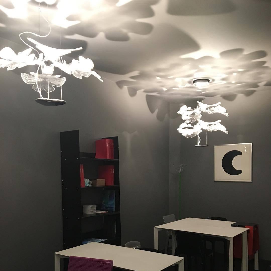 Solara Chandelier Suspension Feuille Transparente - Neutralighting