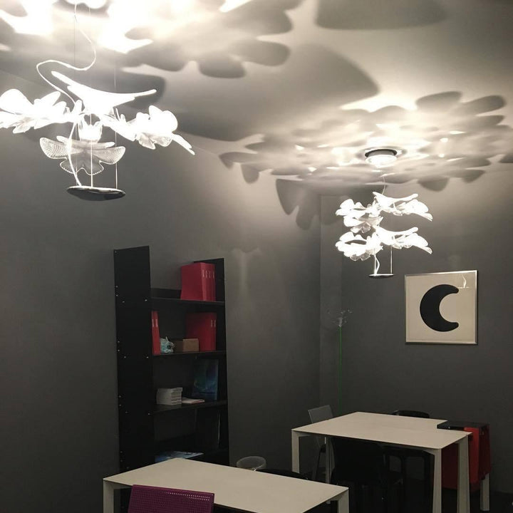 Solara Chandelier Suspension Feuille Transparente - Neutralighting
