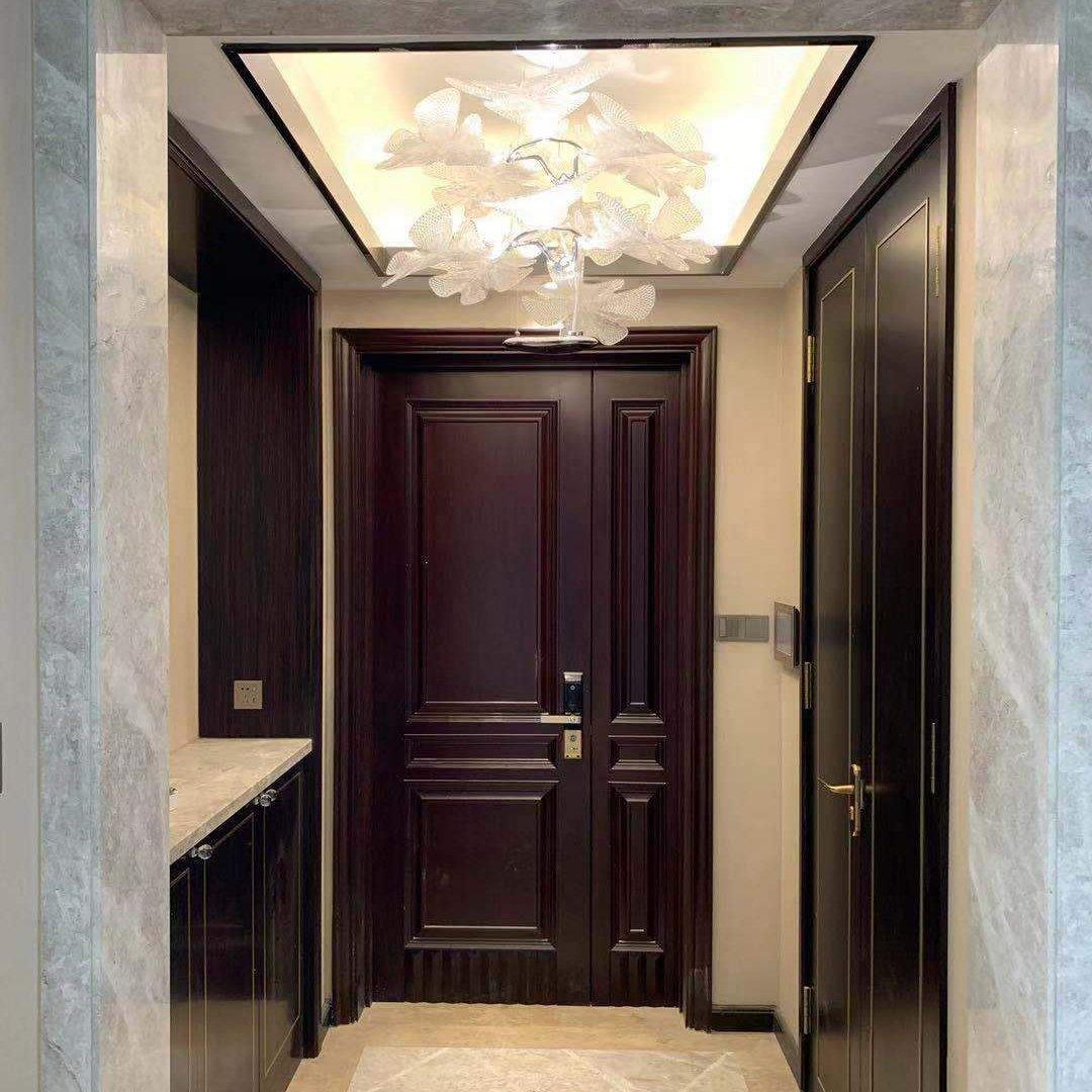 Solara Chandelier Suspension Feuille Transparente - Neutralighting