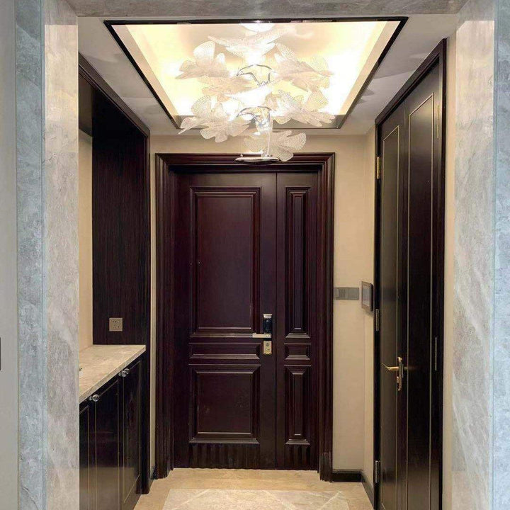 Solara Chandelier Suspension Feuille Transparente - Neutralighting