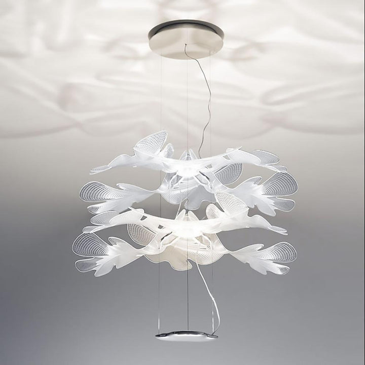 Solara Chandelier Suspension Feuille Transparente - Neutralighting