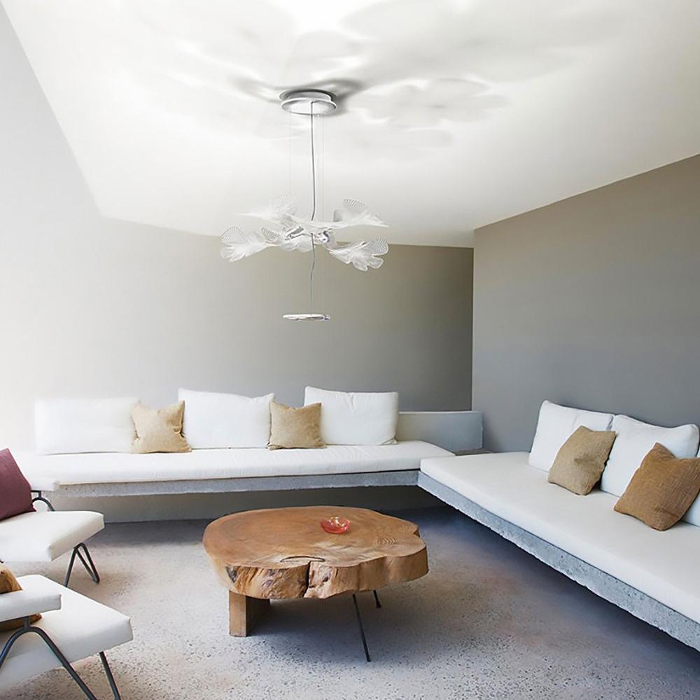 Solara Chandelier Suspension Feuille Transparente - Neutralighting