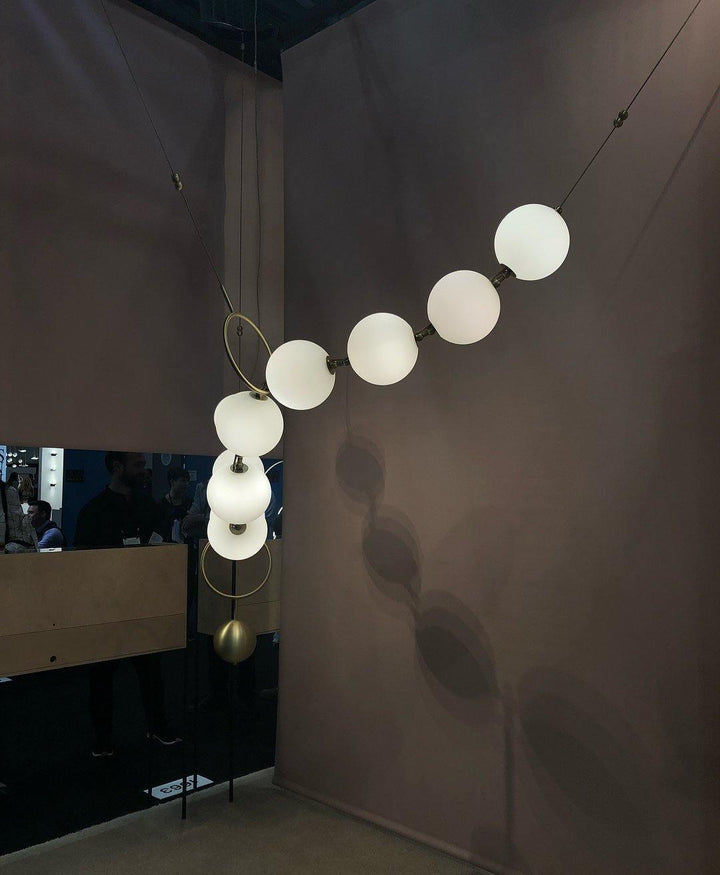 Lustra Suspension Lampe Collier en Verre - Neutralighting