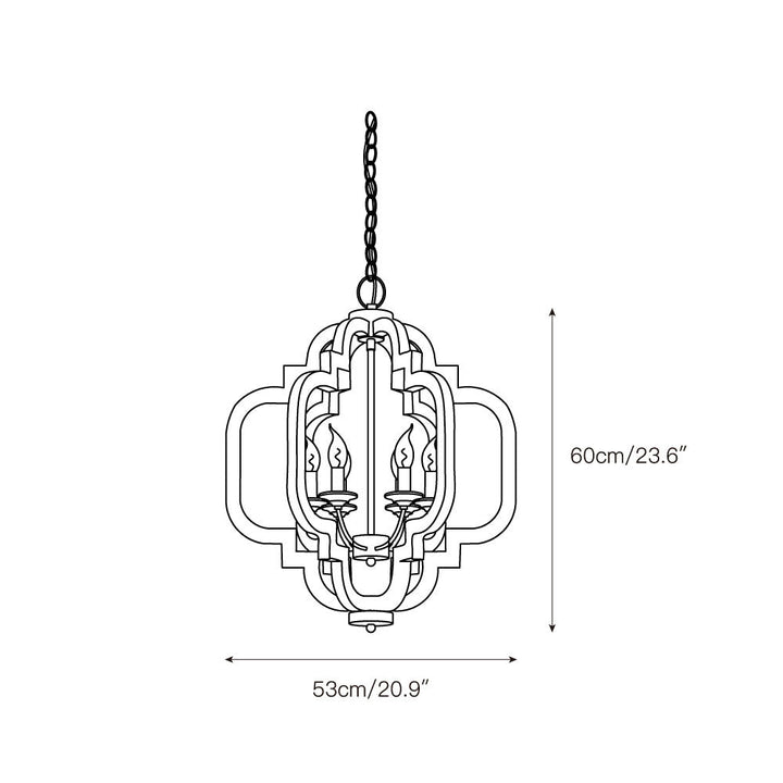 Polar Lampe Suspension en Bois et Métal Style Luxueux Postmoderne - Neutralighting