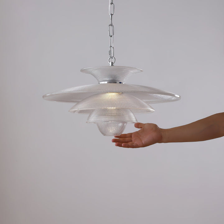 Cadenza Suspension en Verre Chrome Moderne - Neutralighting