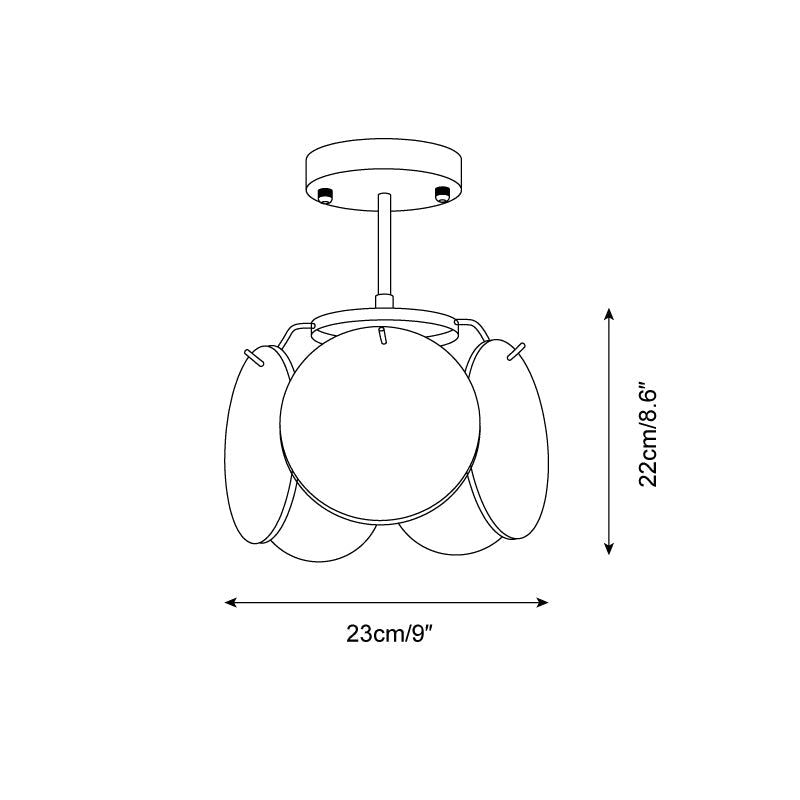 Feyon Lampe de Plafond en Verre - Neutralighting