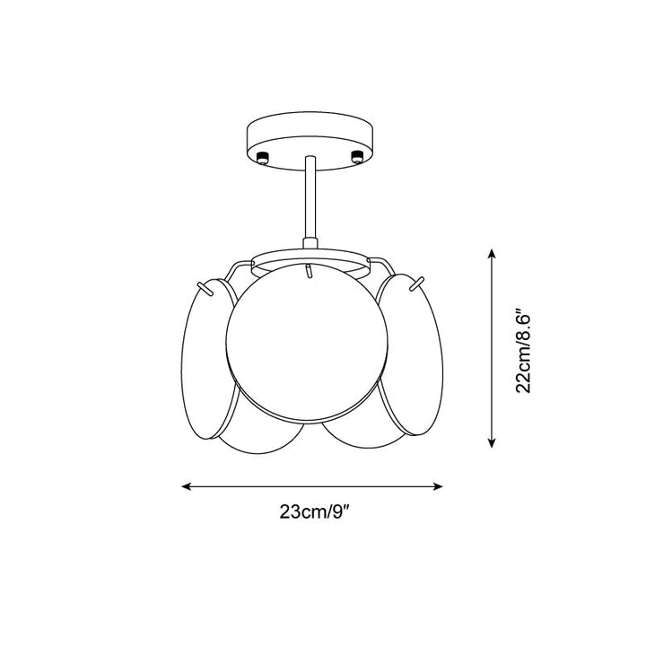 Feyon Lampe de Plafond en Verre - Neutralighting