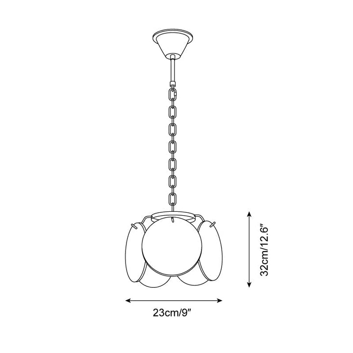 Caelina Lampe Pendante Disques en Verre Tourbillonnants - Neutralighting