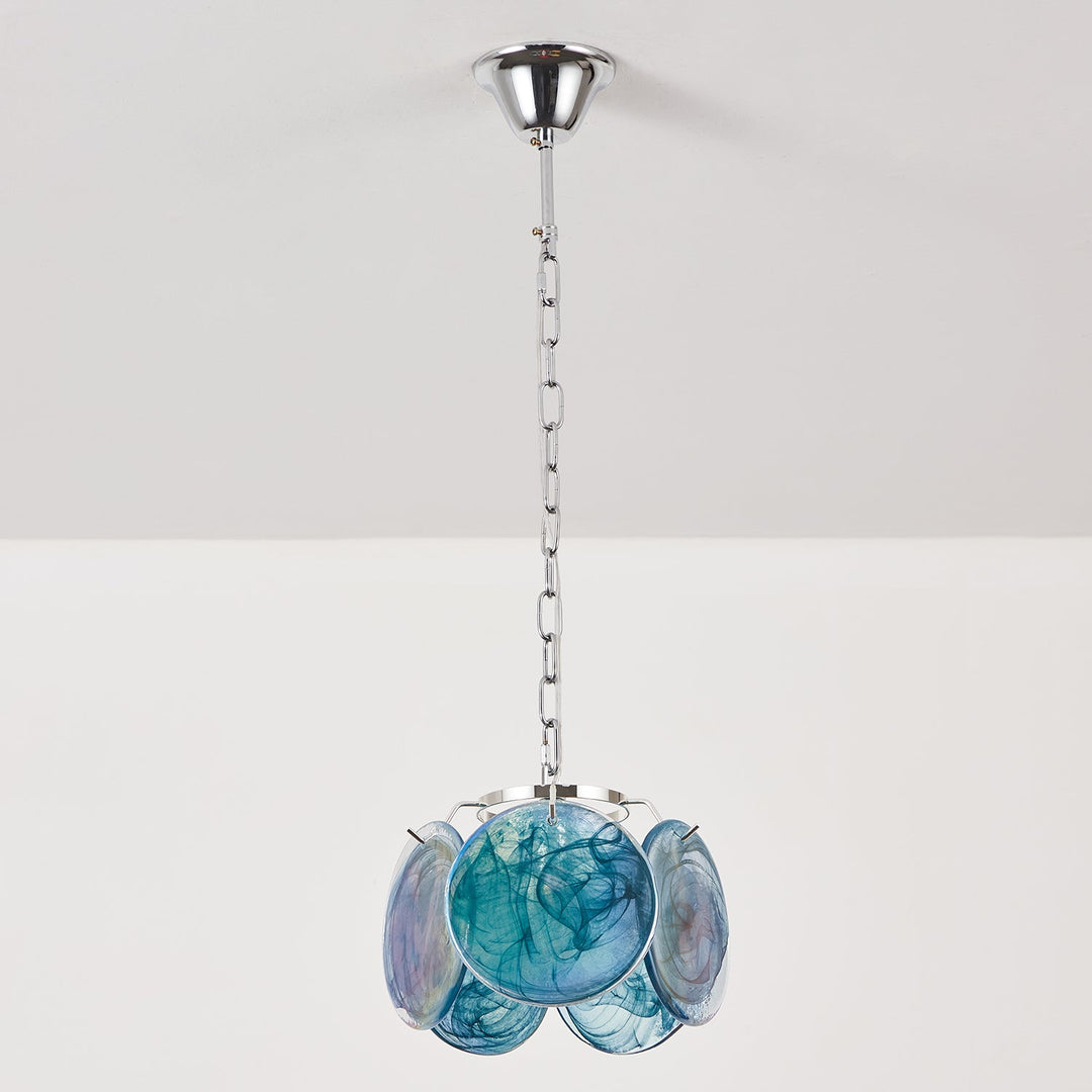 Caelina Lampe Pendante Disques en Verre Tourbillonnants - Neutralighting