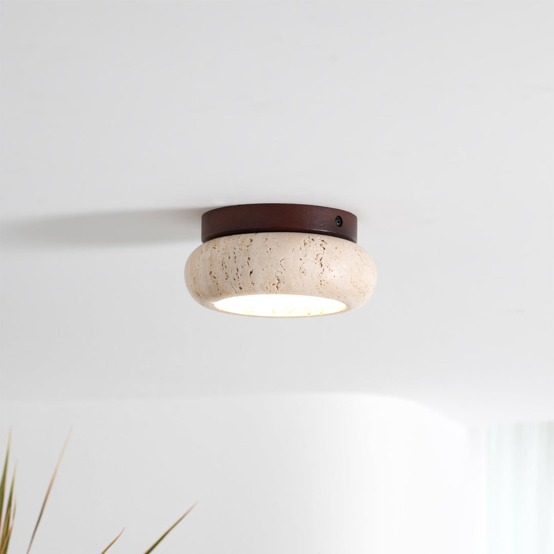 Astra Plafonnier Mini Donut en Travertin - Neutralighting