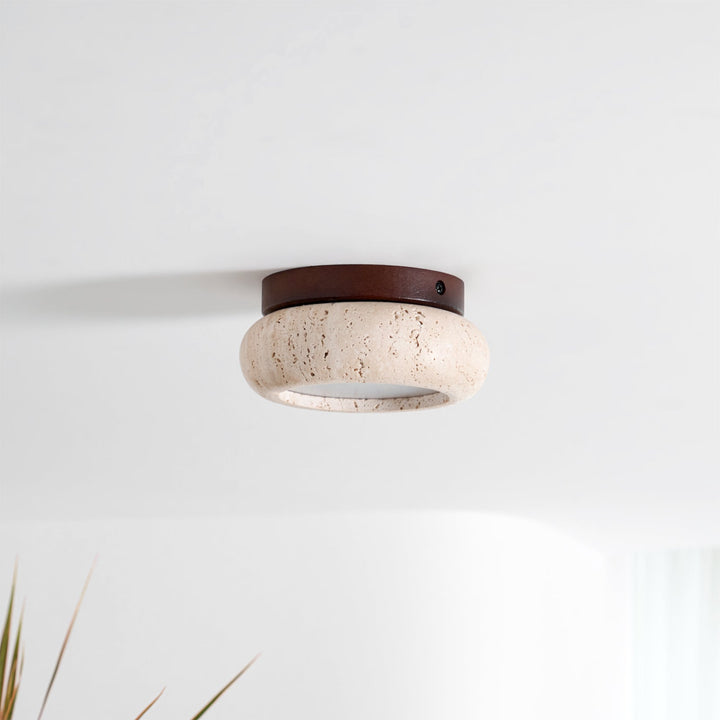 Astra Plafonnier Mini Donut en Travertin - Neutralighting