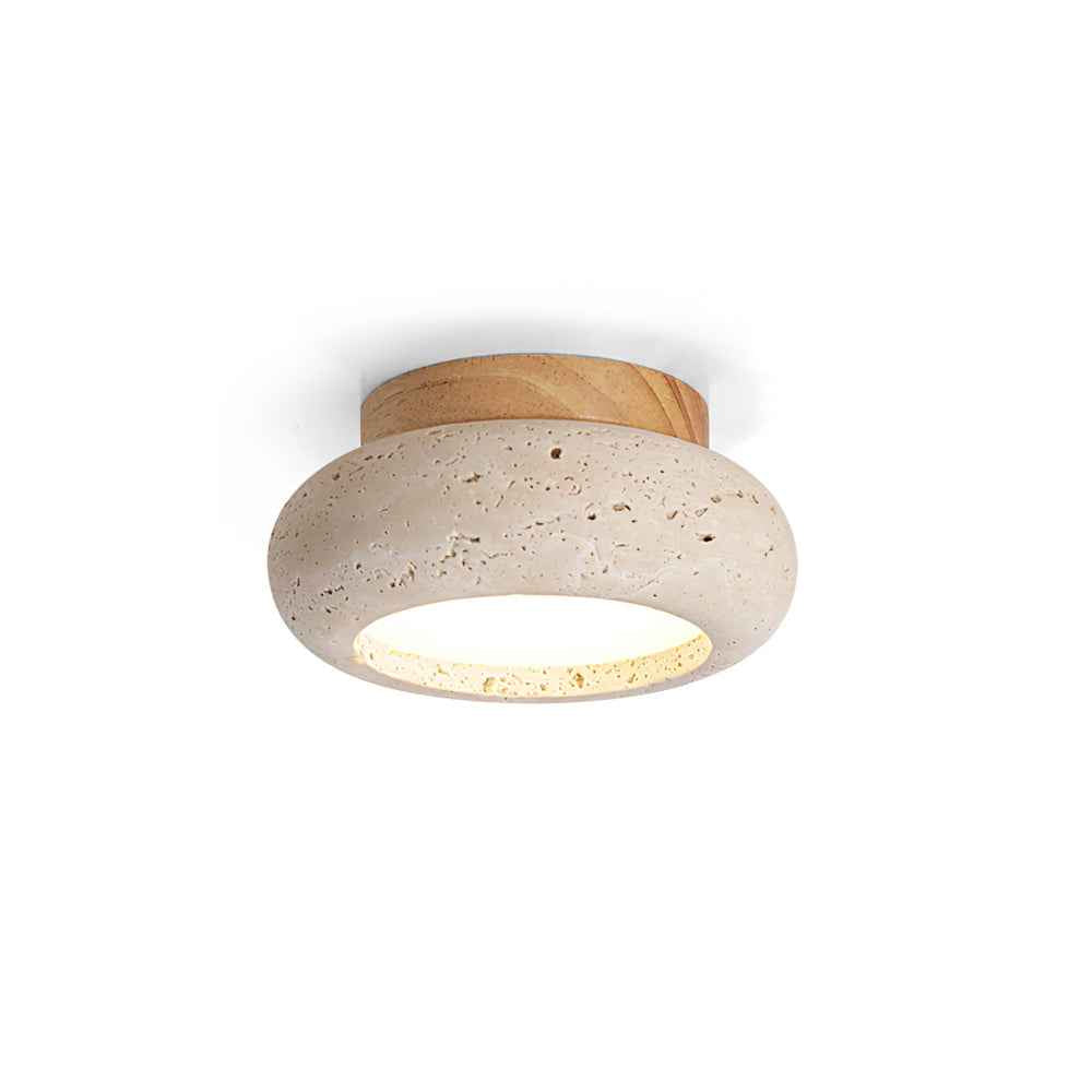 Plafonnier Astra Bois 15cm LED 7W