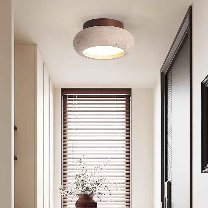 Plafonnier Astra Bois 15cm LED 7W