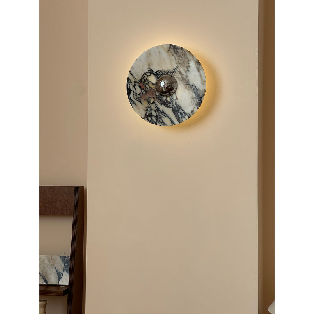 Alter Applique Murale Ronde en Marbre et Métal Style Minimaliste Moderne - Neutralighting