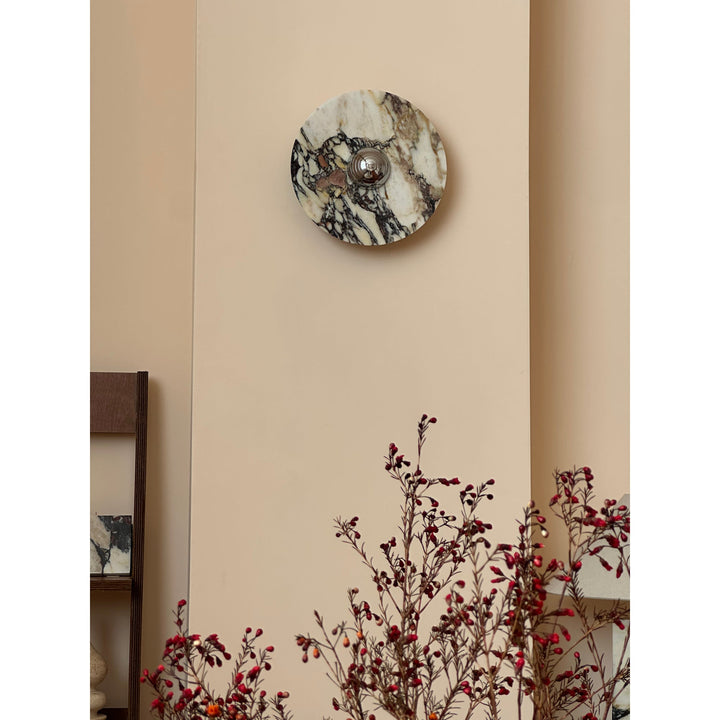 Alter Applique Murale Ronde en Marbre et Métal Style Minimaliste Moderne - Neutralighting