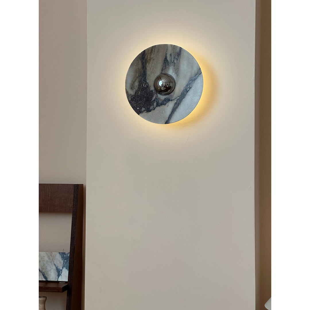 Alter Applique Murale Ronde en Marbre et Métal Style Minimaliste Moderne - Neutralighting
