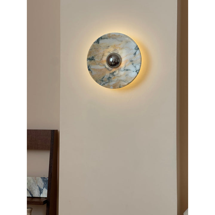 Alter Applique Murale Ronde en Marbre et Métal Style Minimaliste Moderne - Neutralighting