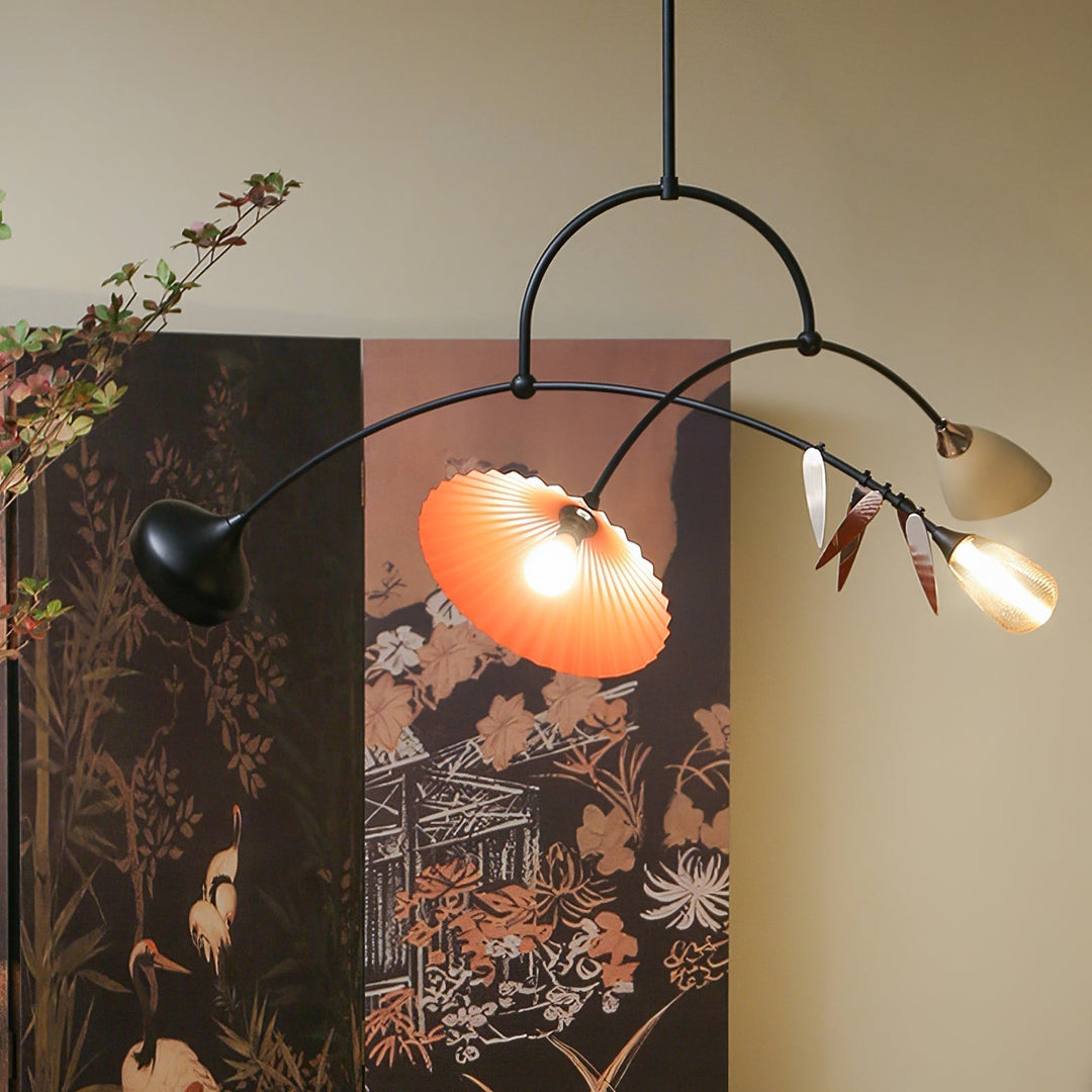 FloraCurv Lampe Pendante Artisanale en Verre - Neutralighting