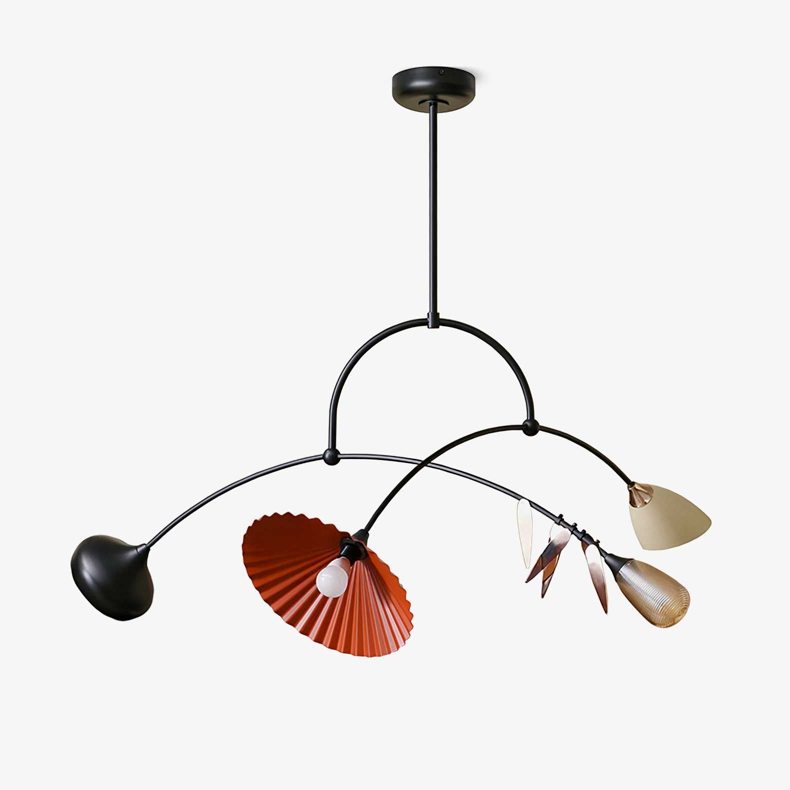 FloraCurv Lampe Pendante Artisanale en Verre - Neutralighting