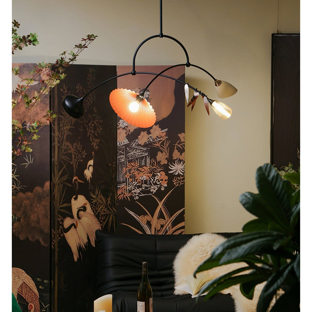 FloraCurv Lampe Pendante Artisanale en Verre - Neutralighting