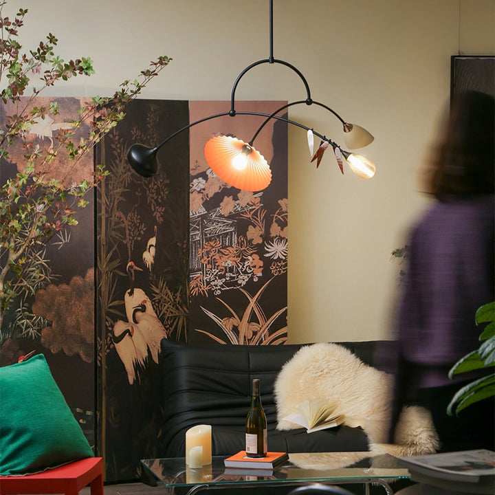 FloraCurv Lampe Pendante Artisanale en Verre - Neutralighting
