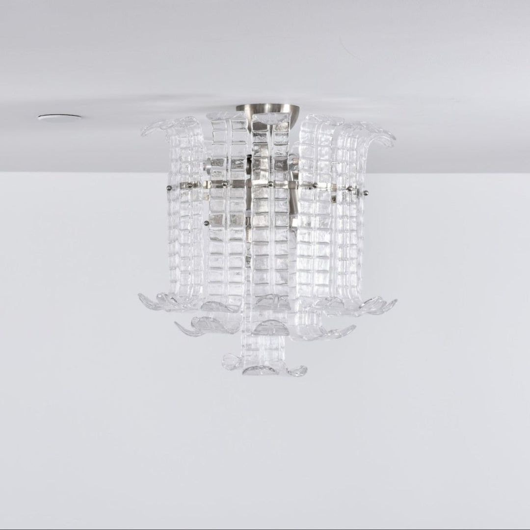 Aurora Lampe de Plafond en Verre de Murano Clair - Neutralighting