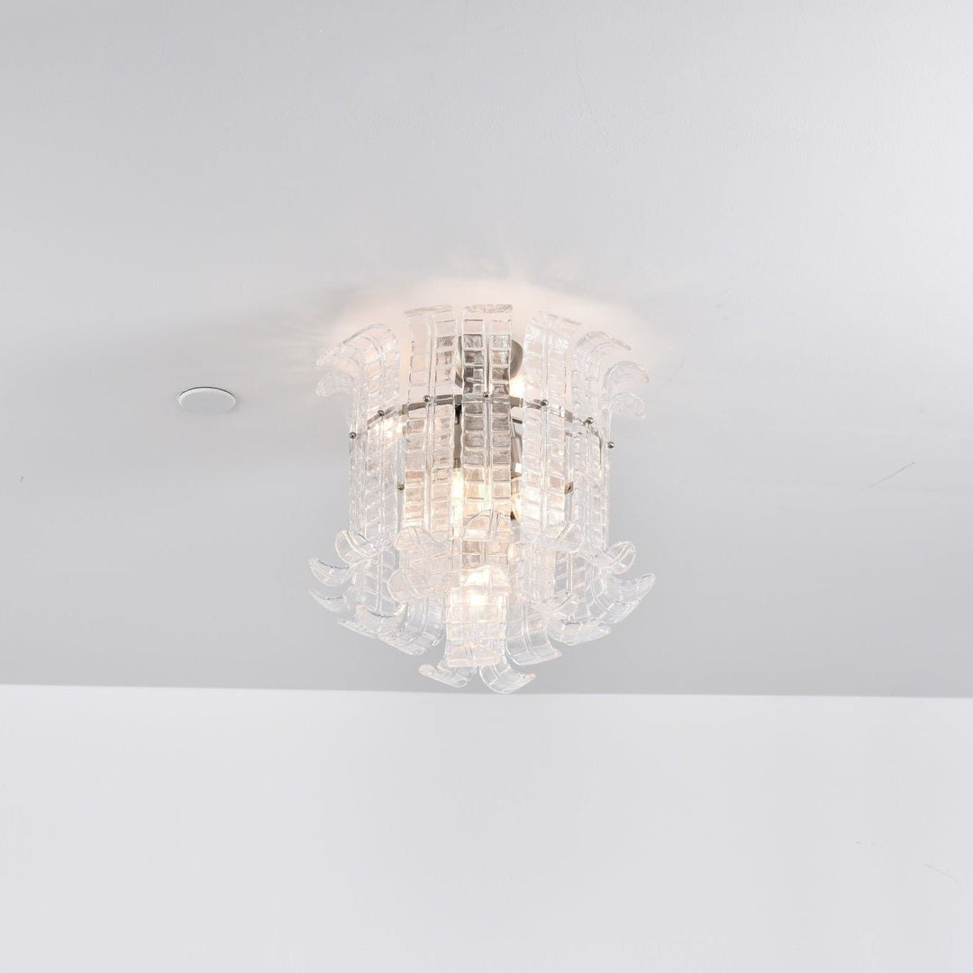 Aurora Lampe de Plafond en Verre de Murano Clair - Neutralighting