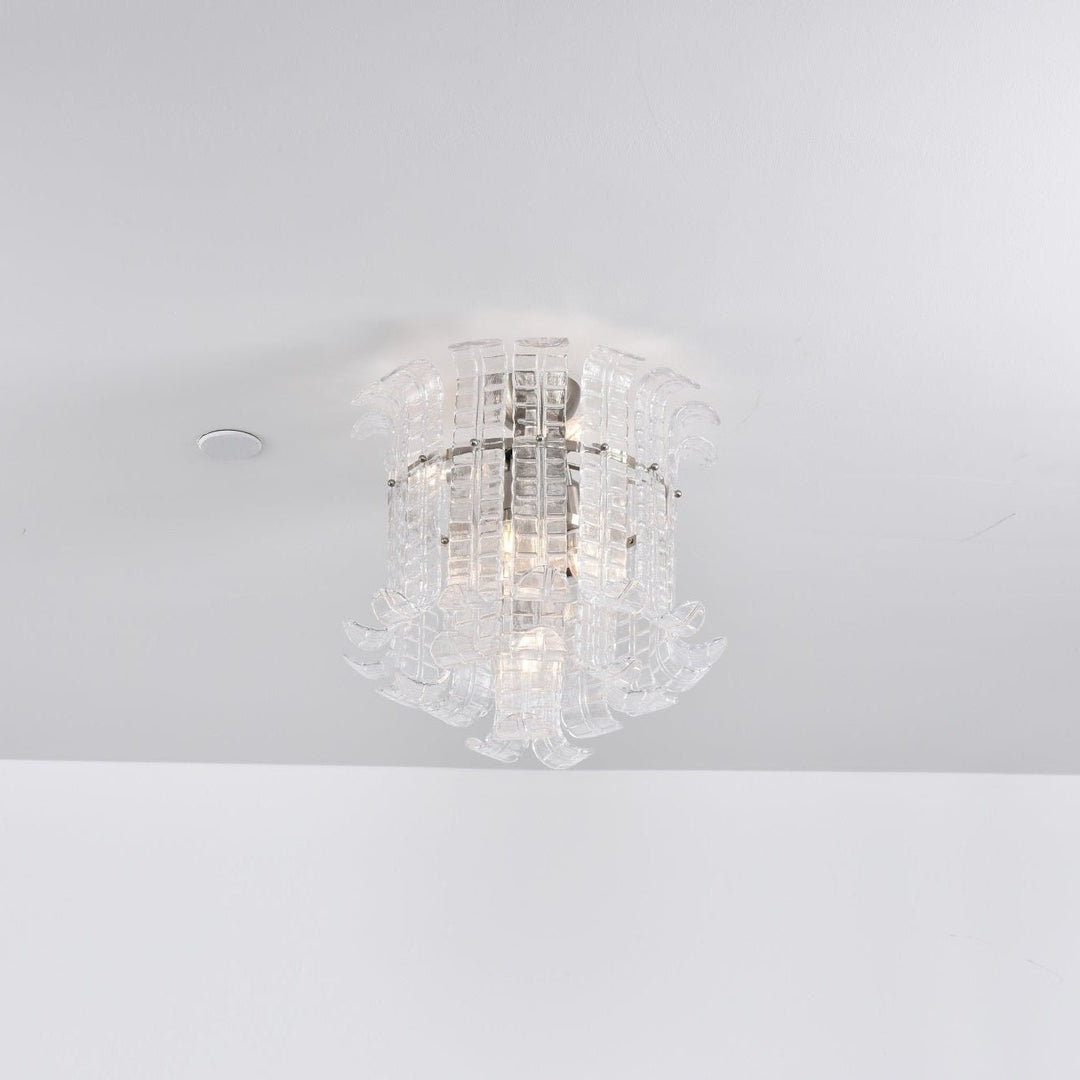 Aurora Lampe de Plafond en Verre de Murano Clair - Neutralighting