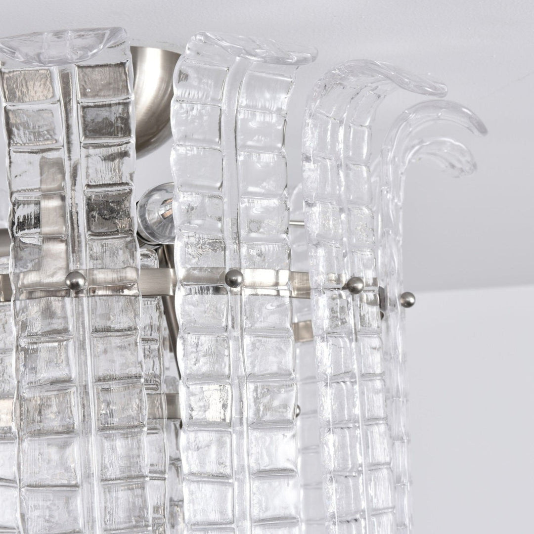 Aurora Lampe de Plafond en Verre de Murano Clair - Neutralighting