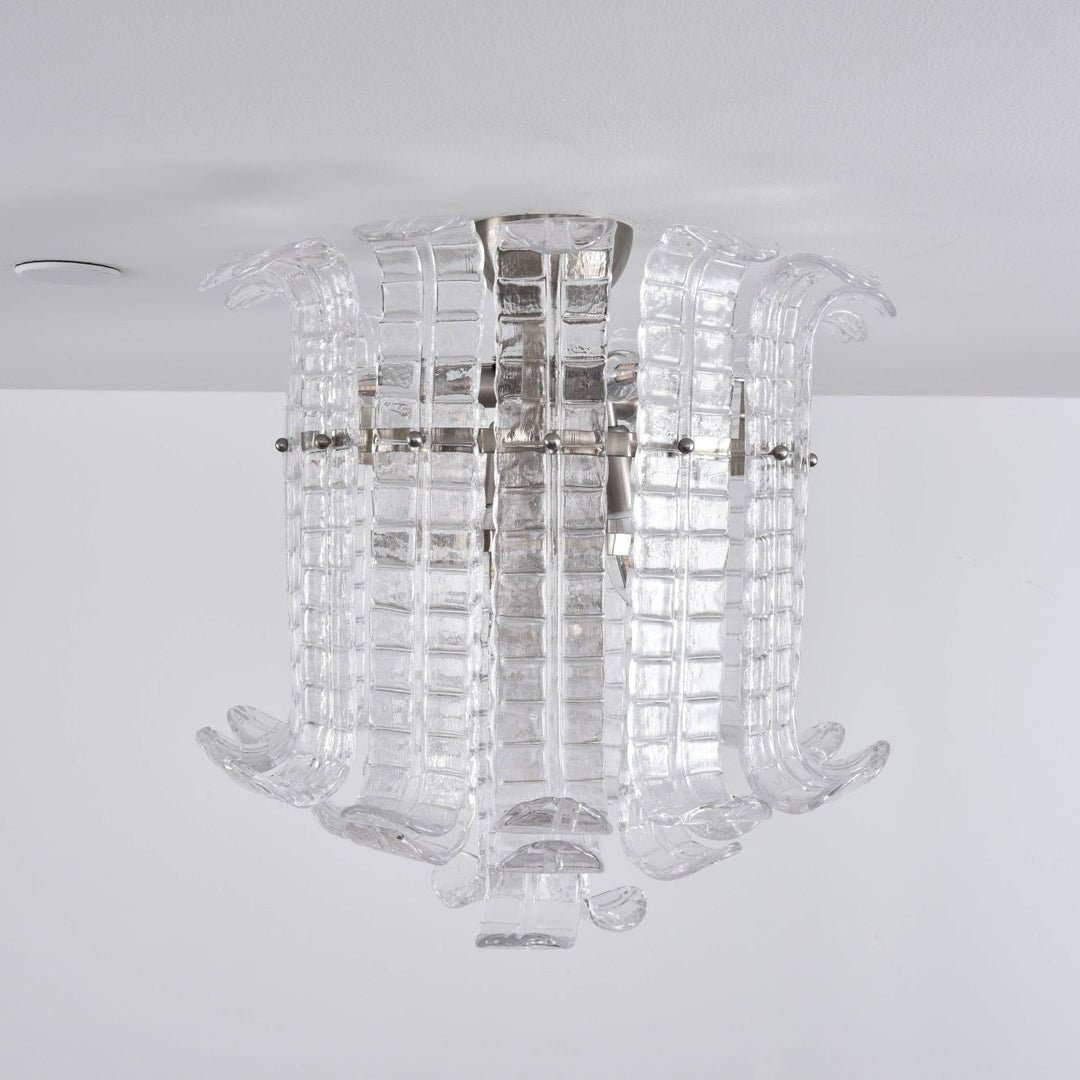 Aurora Lampe de Plafond en Verre de Murano Clair - Neutralighting