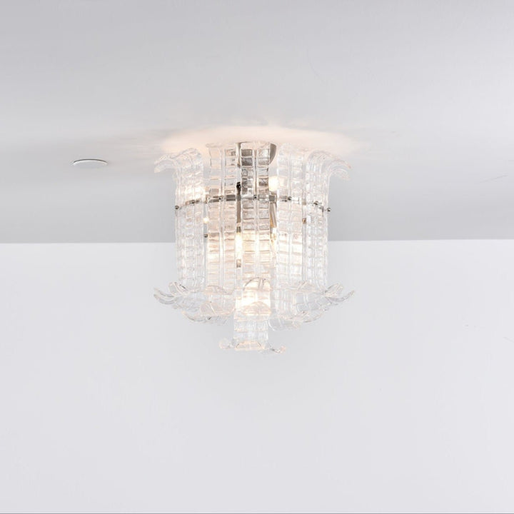 Aurora Lampe de Plafond en Verre de Murano Clair - Neutralighting