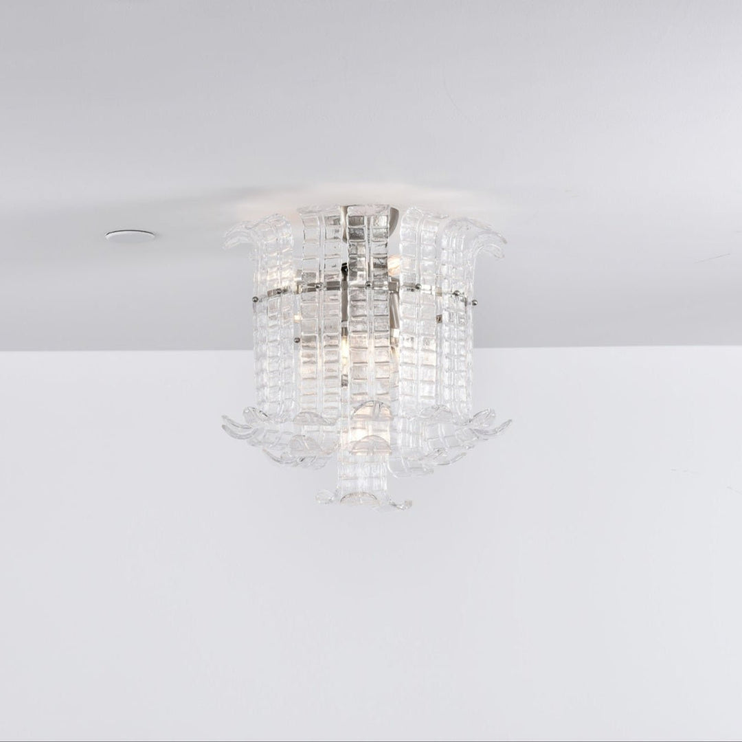 Aurora Lampe de Plafond en Verre de Murano Clair - Neutralighting