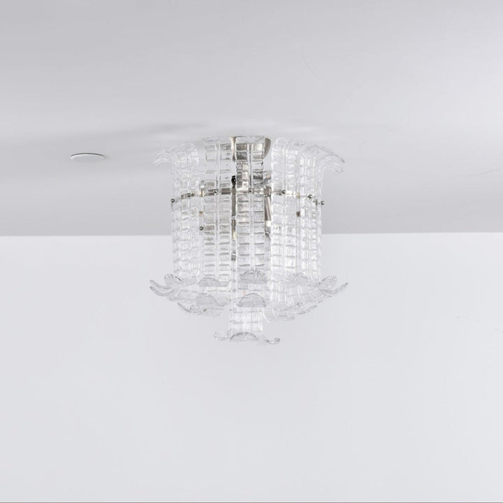 Aurora Lampe de Plafond en Verre de Murano Clair - Neutralighting