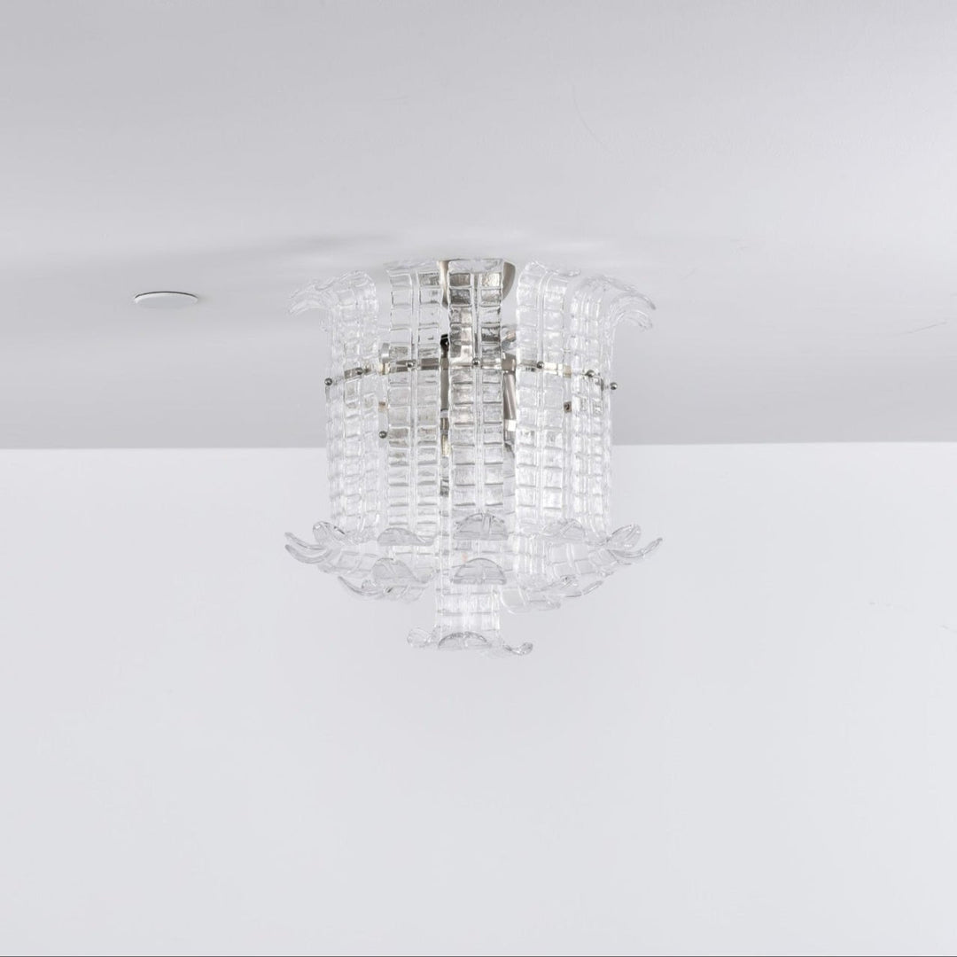 Aurora Lampe de Plafond en Verre de Murano Clair - Neutralighting