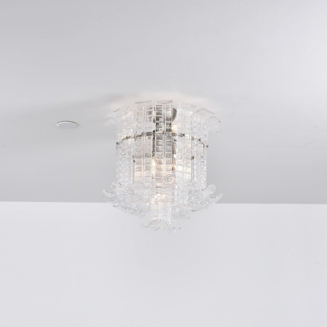 Aurora Lampe de Plafond en Verre de Murano Clair - Neutralighting