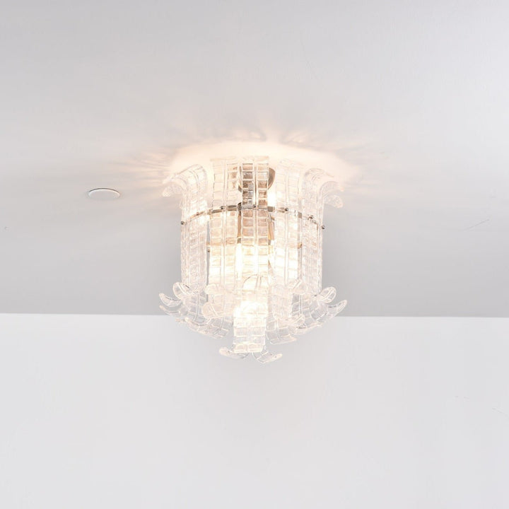 Aurora Lampe de Plafond en Verre de Murano Clair - Neutralighting