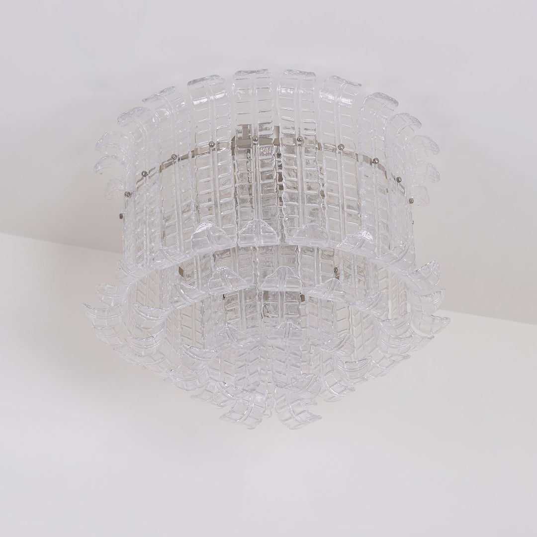 Aurora Lampe de Plafond en Verre de Murano Clair - Neutralighting
