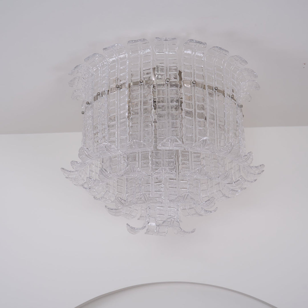 Aurora Lampe de Plafond en Verre de Murano Clair - Neutralighting