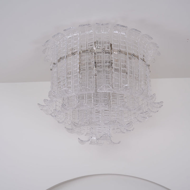 Aurora Lampe de Plafond en Verre de Murano Clair - Neutralighting