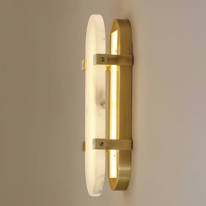 Lunaris Applique Murale Ovale Minimaliste en Albâtre - Neutralighting