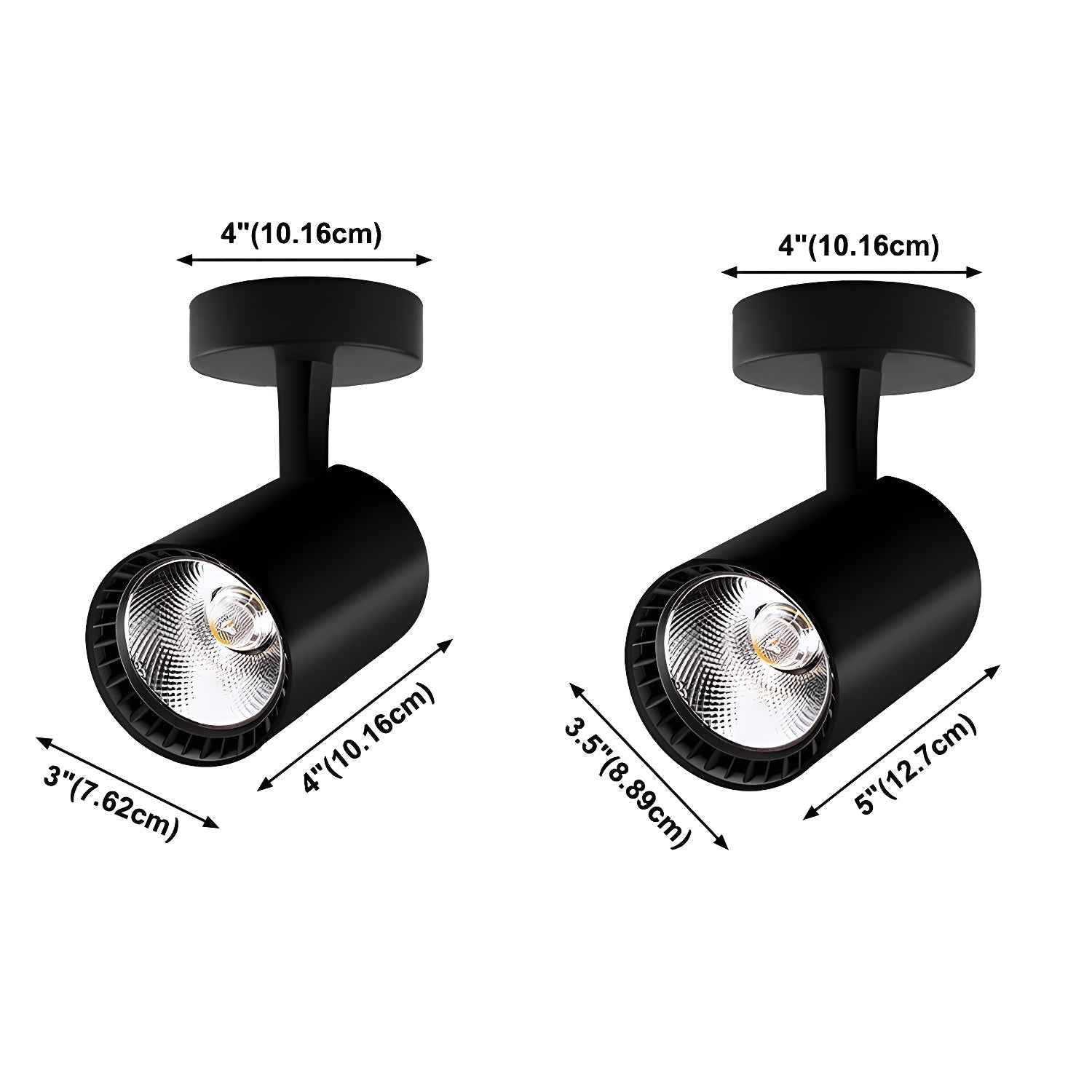 Sysorila Acrylique 10cm Noir LED