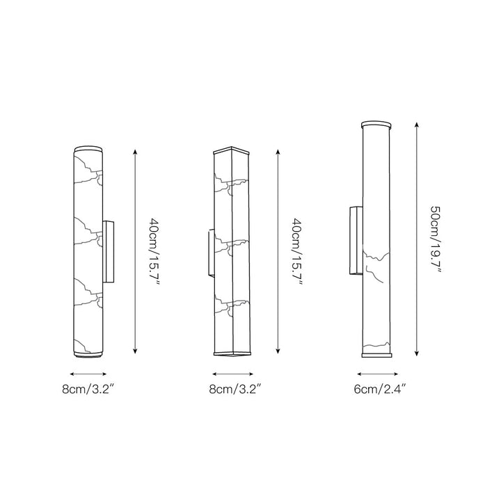 Arcus Lampe Murale Applique Style Élégant Minimaliste Moderne en Laiton et Albâtre - Neutralighting