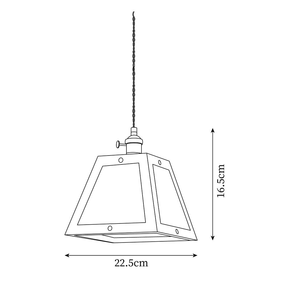 Calvi Lampe Suspendue Verre à Motif Floral Vintage - Neutralighting