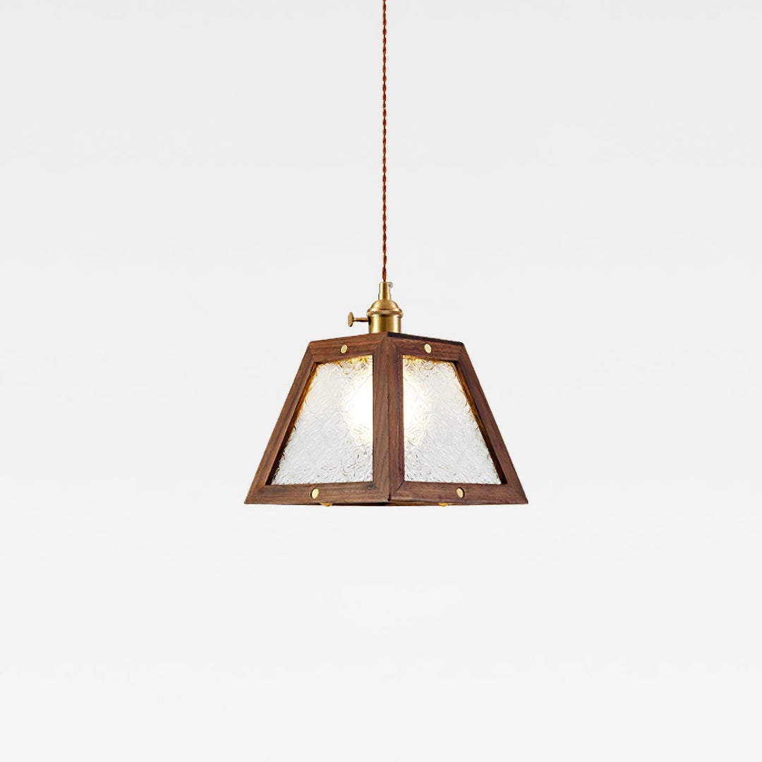 Calvi Lampe Suspendue Verre à Motif Floral Vintage - Neutralighting
