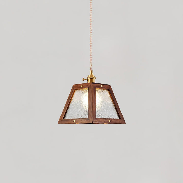 Calvi Lampe Suspendue Verre à Motif Floral Vintage - Neutralighting