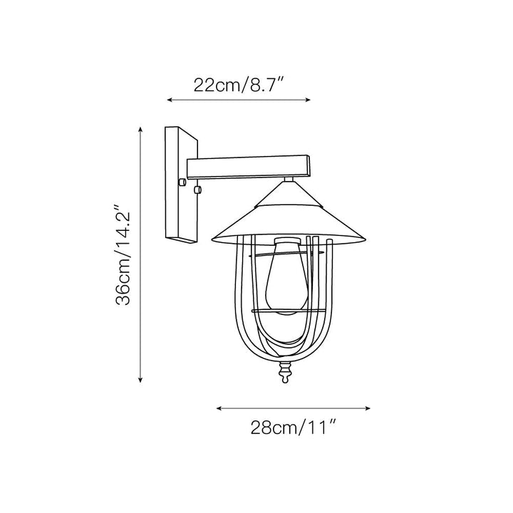 Ionic Lampe Murale en Métal et Verre Style Vintage-Industriel - Neutralighting