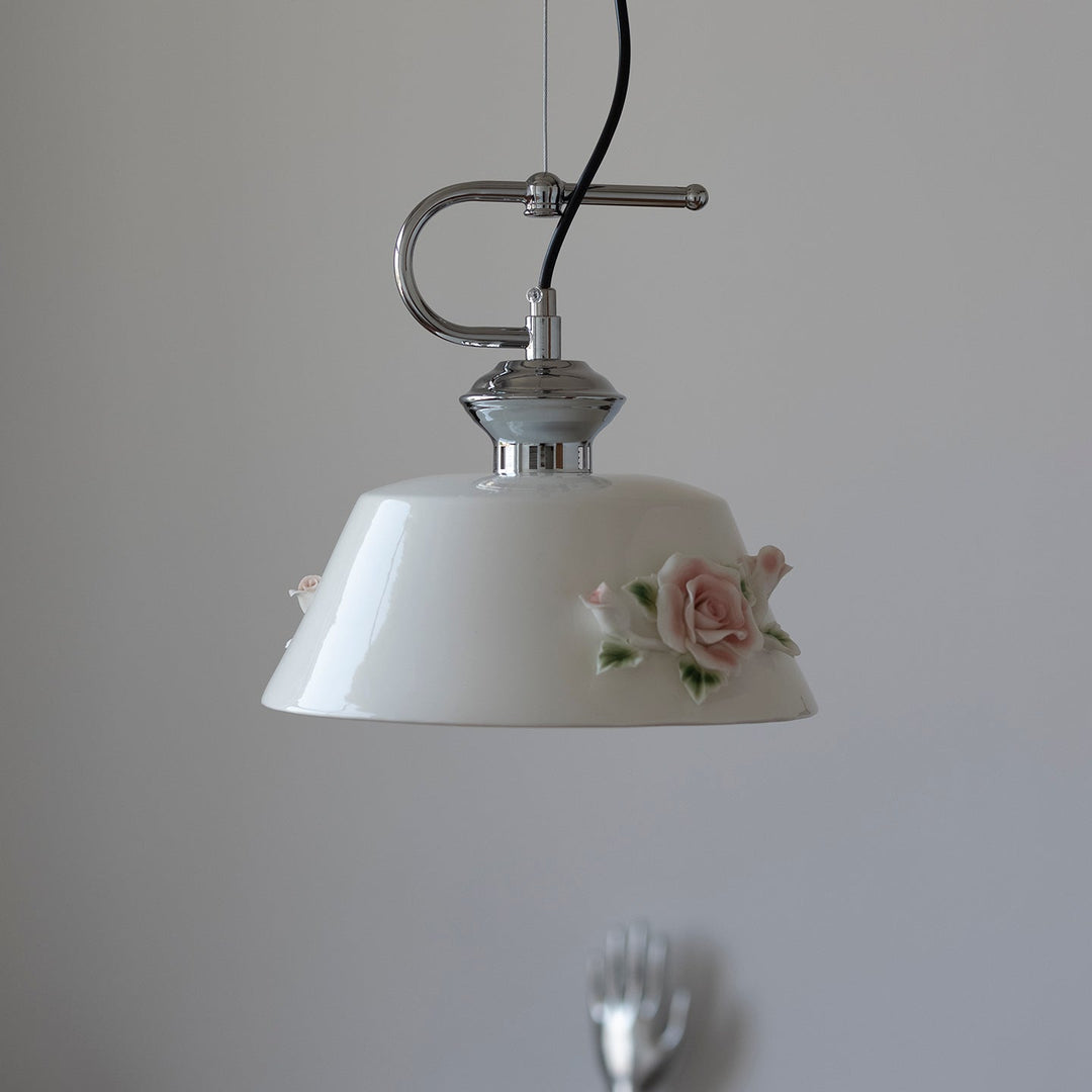 Camellia Suspension Céramique Vintage - Neutralighting