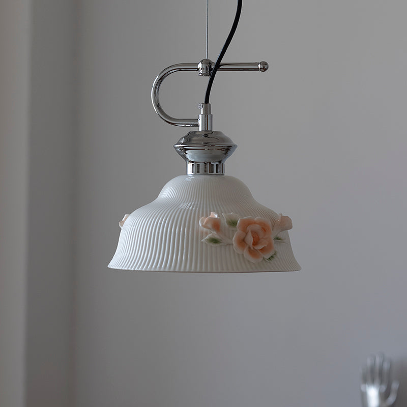 Camellia Suspension Céramique Vintage - Neutralighting