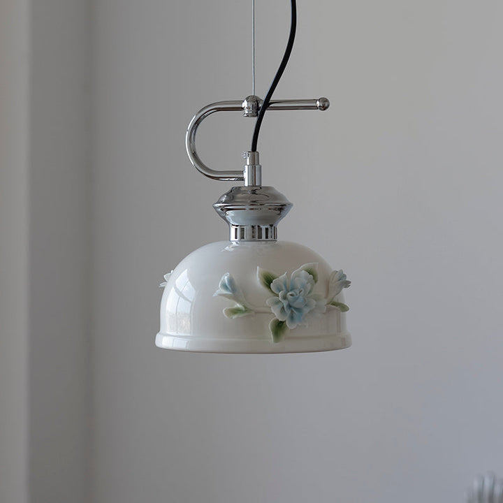 Camellia Suspension Céramique Vintage - Neutralighting